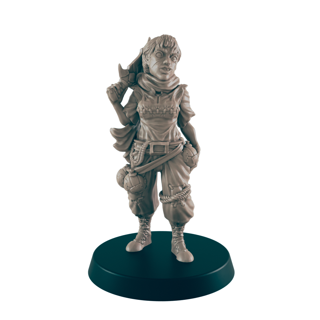 Bandit Mini| Human Rogue Assassin| Dungeons and Dragons NPC Figure | Pathfinder DnD Wargaming RPG Character | 32mm Scale Model