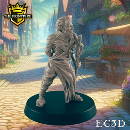 Elven Beggar | Elf Hobo | Dungeons and Dragons NPC Figure | Pathfinder DnD Wargaming RPG Character | 32mm Scale Model