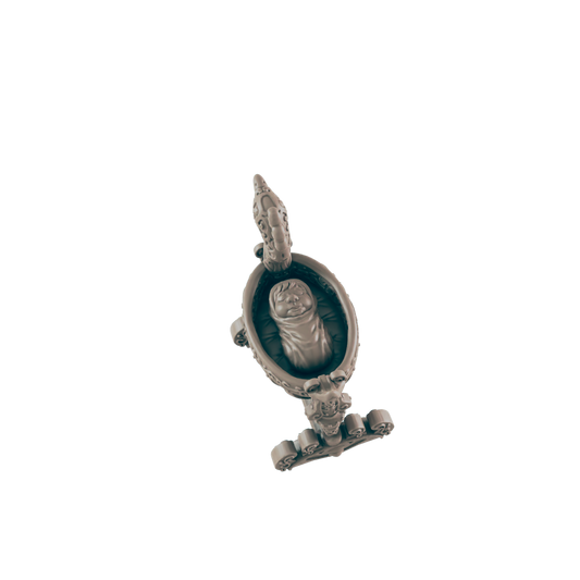 Baby Mini | Infant in Cradle Luxury Style | DnD Wargaming Mini | RPG Character | NPC Figure | 32mm Scale Model | for Dungeons and Dragons, Pathfinder, etc.