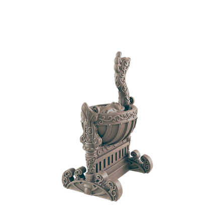 Baby Mini | Infant in Cradle Luxury Style | DnD Wargaming Mini | RPG Character | NPC Figure | 32mm Scale Model | for Dungeons and Dragons, Pathfinder, etc.