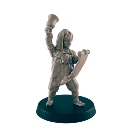 Human Mini | Town Crier | Male Townsfolk NPC Figure | DnD Wargaming Mini | RPG Character | 32mm Scale Model | for Dungeons and Dragons, Pathfinder, etc.