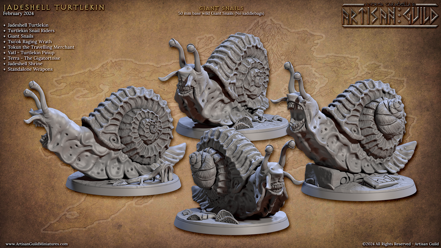 Giant Snail | Fantasy Creature | Resin Mini Miniature Figure Scale Model | Dungeons & Dragons Pathfinder etc.