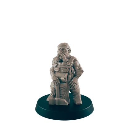 Dwarven Blacksmith Twins | Dwarf Brothers | Dungeons and Dragons NPC Figure | Pathfinder DnD Wargaming RPG Character | 32mm Scale Model