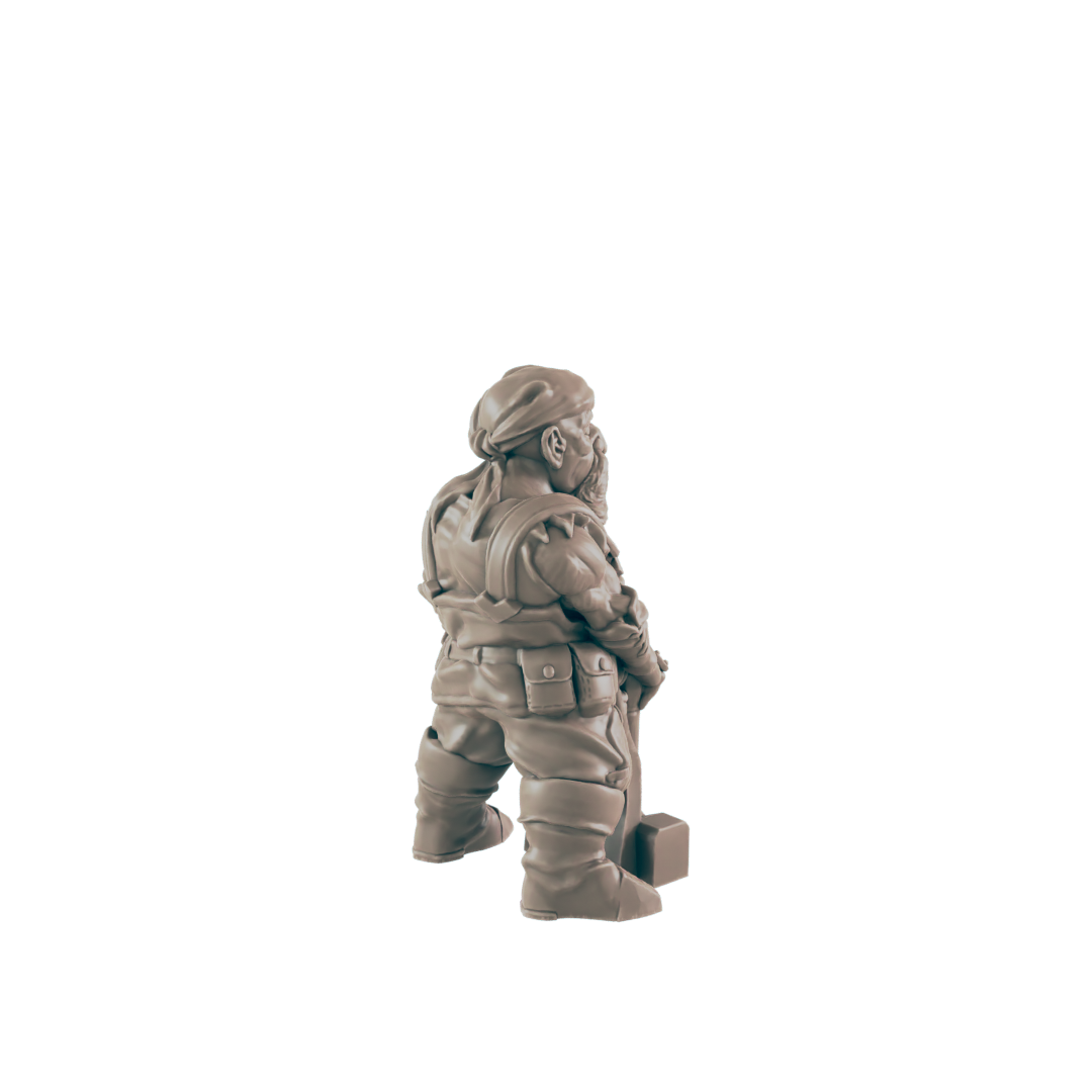 Dwarven Blacksmith Twins | Dwarf Brothers | Dungeons and Dragons NPC Figure | Pathfinder DnD Wargaming RPG Character | 32mm Scale Model