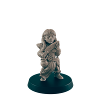 
              Dwarf Mini | Female Butcher Meat Cutter | Dungeons and Dragons NPC Figure | Pathfinder DnD Wargaming RPG Character | 32mm Scale Model
            