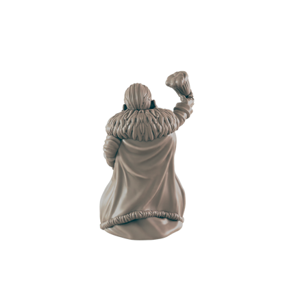 Dwarf Mini | Noble Royalty | Male Townsfolk NPC Figure | DnD Wargaming Mini | RPG Character | 32mm Scale Model | for Dungeons and Dragons, Pathfinder, etc.