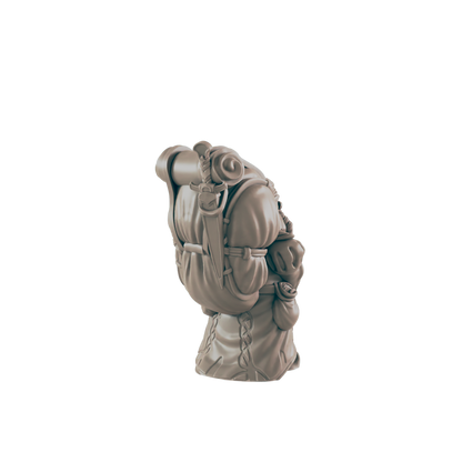 Dwarf Mini | Travelling Merchant | Male Townsfolk NPC Figure | DnD Wargaming Mini | RPG Character | 32mm Scale Model | for Dungeons and Dragons, Pathfinder, etc.