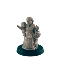 
              Dwarf Mini | Mother and Child | Female Townsfolk NPC Figure | DnD Wargaming Mini | RPG Character | 32mm Scale Model | for Dungeons and Dragons, Pathfinder, etc.
            