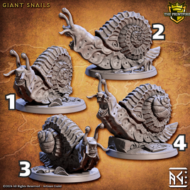 Giant Snail | Fantasy Creature | Resin Mini Miniature Figure Scale Model | Dungeons & Dragons Pathfinder etc.