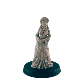 Elf Mini | Noble Royalty | Female Townsfolk NPC Figure | DnD Wargaming Mini | RPG Character | 32mm Scale Model | for Dungeons and Dragons, Pathfinder, etc.