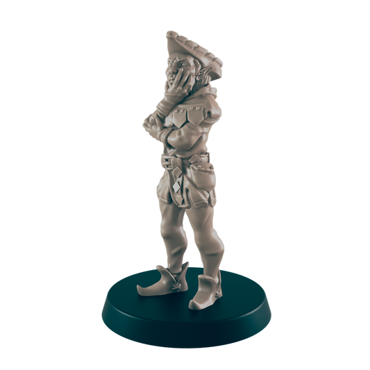 Elf Mini | Merchant Shopkeeper | Male Townsfolk NPC Figure | DnD Wargaming Mini | RPG Character | 32mm Scale Model | for Dungeons and Dragons, Pathfinder, etc.