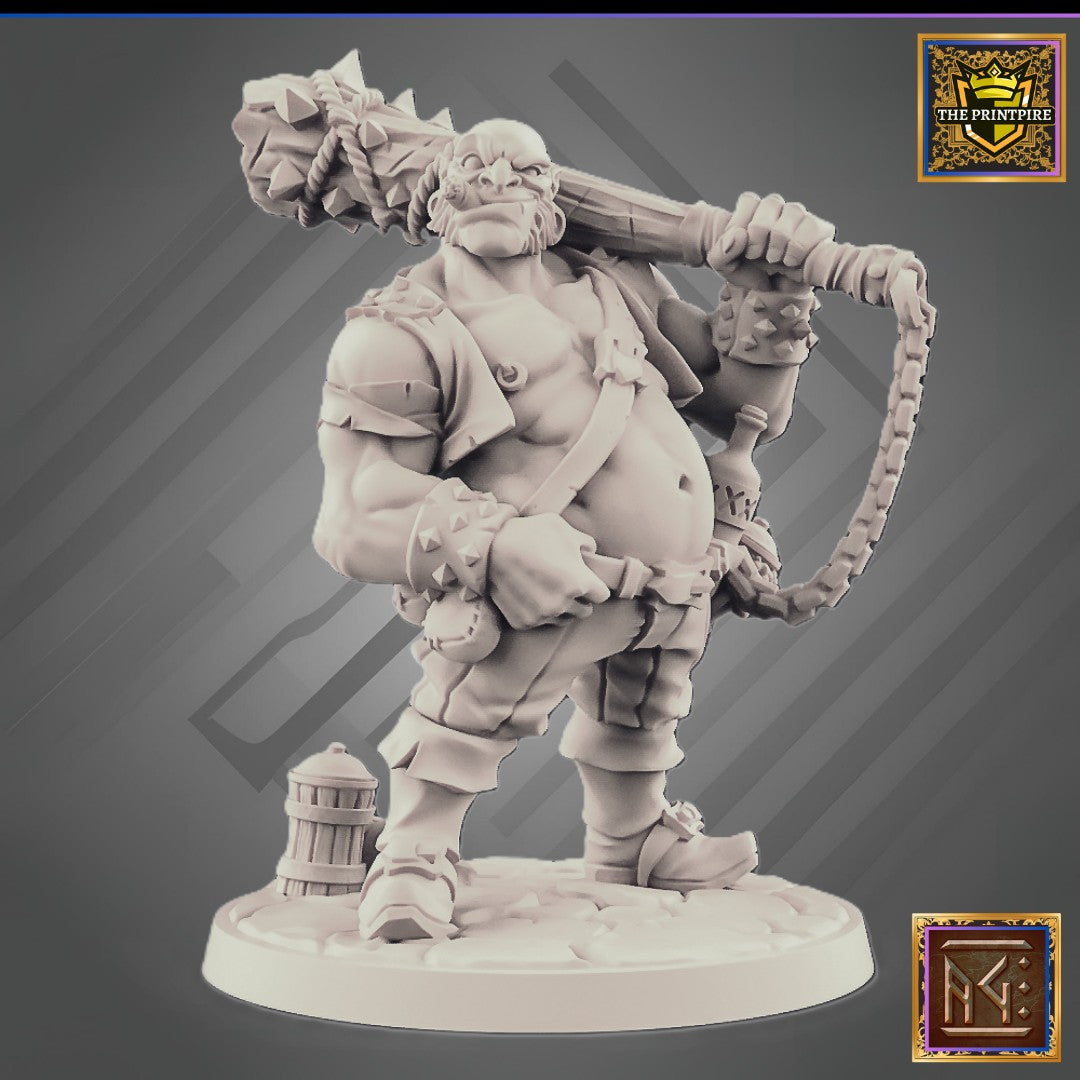Dunn Half-Ogre | Adventurer Hero Player Character | Mini Miniature Figure Scale Model | Dungeons & Dragons and other RPG Tabletop Games