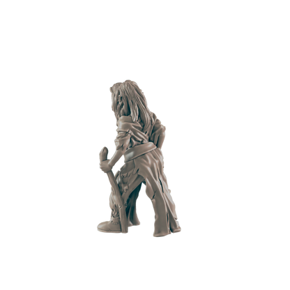 Elf Mini | Destitute & Homeless | Female Townsfolk NPC Figure | DnD Wargaming Mini | RPG Character | 32mm Scale Model | for Dungeons and Dragons, Pathfinder, etc.