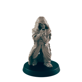Half Orc Mini | Homeless Beggar | Male Monster Townsfolk NPC Figure | DnD Wargaming Mini | RPG Character | 32mm Scale Model | for Dungeons and Dragons, Pathfinder, etc.