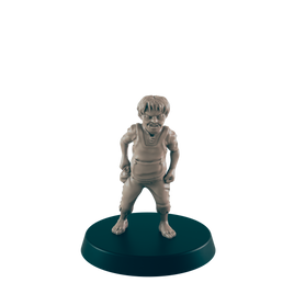 Half Orc Mini | Kid Bully | Male Child Monster Townsfolk NPC Figure | DnD Wargaming Mini | RPG Character | 32mm Scale Model | for Dungeons and Dragons, Pathfinder, etc.