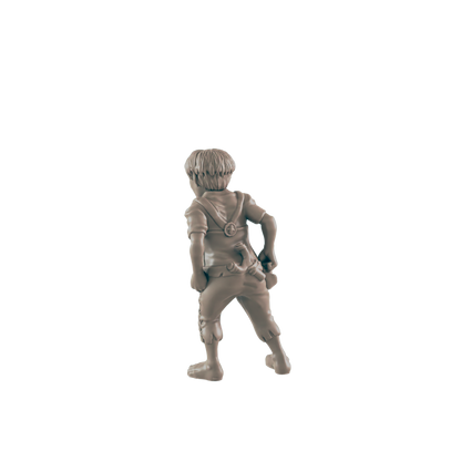 Half Orc Mini | Kid Bully | Male Child Monster Townsfolk NPC Figure | DnD Wargaming Mini | RPG Character | 32mm Scale Model | for Dungeons and Dragons, Pathfinder, etc.