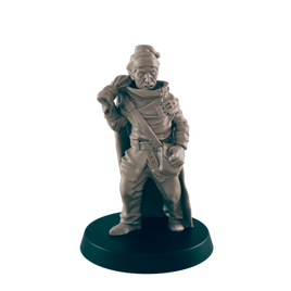 Half Orc Mini | Traveller | Male Monster Townsfolk NPC Figure | DnD Wargaming Mini | RPG Character | 32mm Scale Model | for Dungeons and Dragons, Pathfinder, etc.