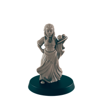 
              Half Orc Mini | Barmaid Waitress  | Female Monster Townsfolk NPC Figure | DnD Wargaming Mini | RPG Character | 32mm Scale Model | for Dungeons and Dragons, Pathfinder, etc.
            