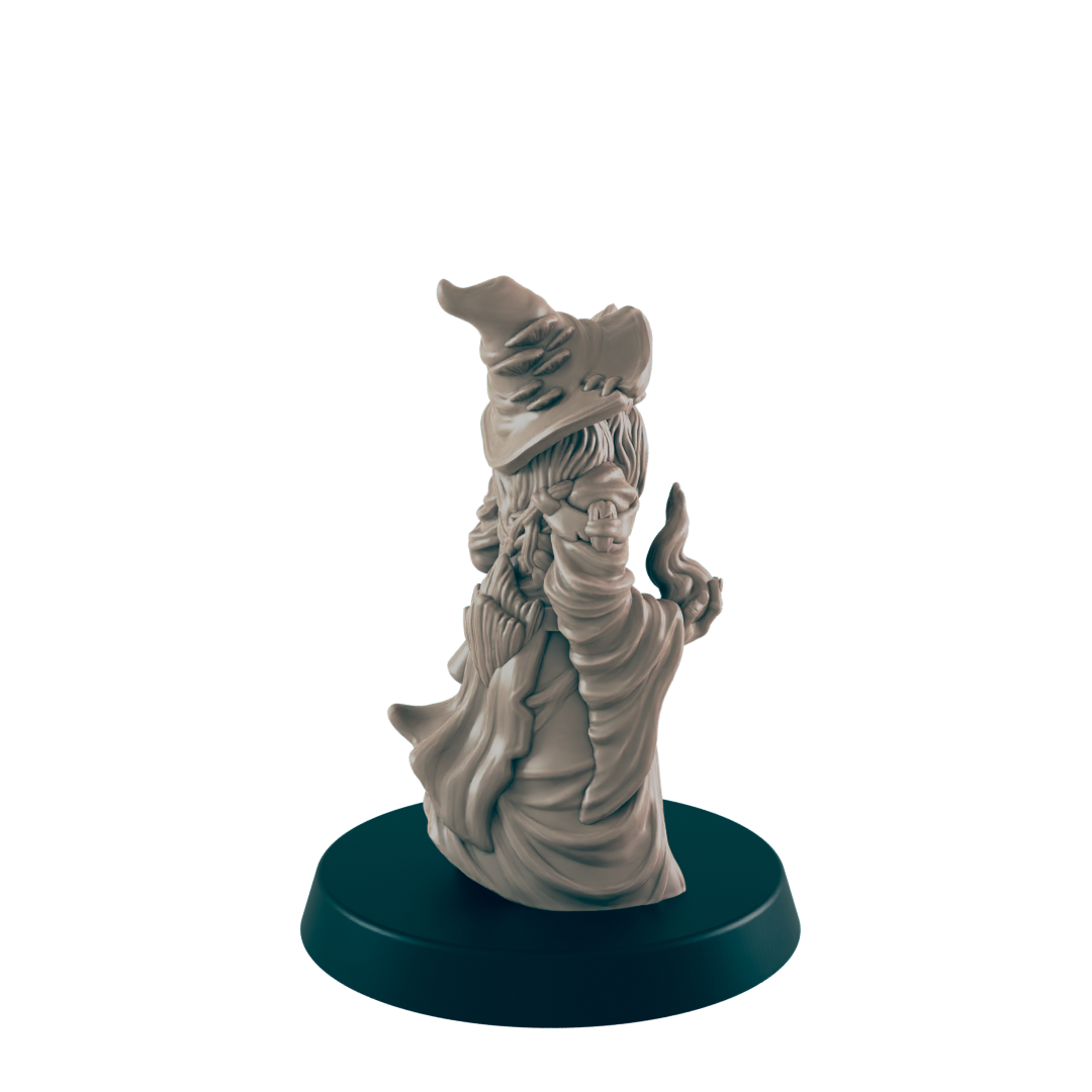 Hedge Wizard | Elderly Retired Sorcerer | Dungeons and Dragons NPC Figure | Pathfinder DnD Wargaming RPG Character | 32mm Scale Model