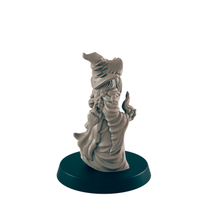 Hedge Wizard | Elderly Retired Sorcerer | Dungeons and Dragons NPC Figure | Pathfinder DnD Wargaming RPG Character | 32mm Scale Model