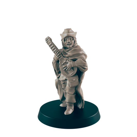 Human Mini | Bard Singer | Male Townsfolk NPC Figure | DnD Wargaming Mini | RPG Character | 32mm Scale Model | for Dungeons and Dragons, Pathfinder, etc.