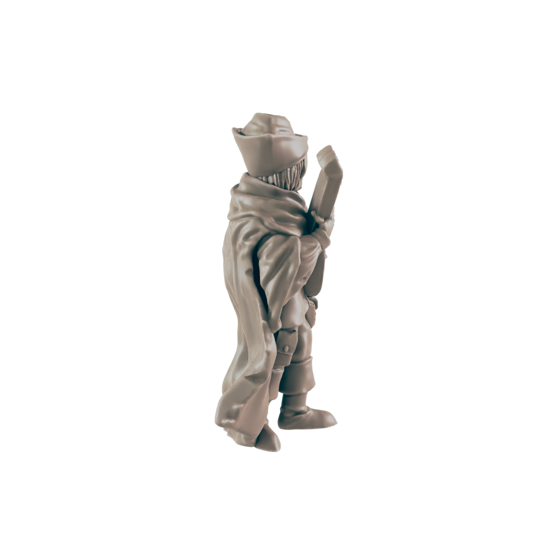 Human Mini | Bard Singer | Male Townsfolk NPC Figure | DnD Wargaming Mini | RPG Character | 32mm Scale Model | for Dungeons and Dragons, Pathfinder, etc.