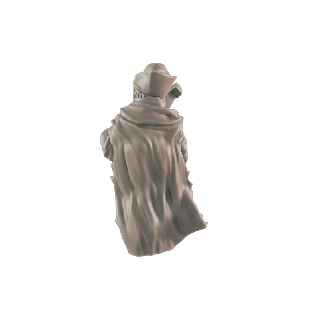 Human Mini | Bard Singer | Male Townsfolk NPC Figure | DnD Wargaming Mini | RPG Character | 32mm Scale Model | for Dungeons and Dragons, Pathfinder, etc.