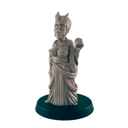 Human Mini | Noble Royalty | Female Townsfolk NPC Figure | DnD Wargaming Mini | RPG Character | 32mm Scale Model | for Dungeons and Dragons, Pathfinder, etc.