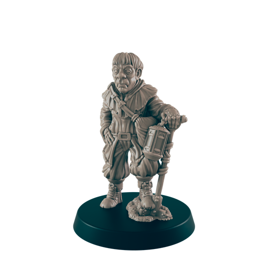 Human Mini | Grave Digger Groundskeeper | Male Townsfolk NPC Figure | DnD Wargaming Mini | RPG Character | 32mm Scale Model | for Dungeons and Dragons, Pathfinder, etc.