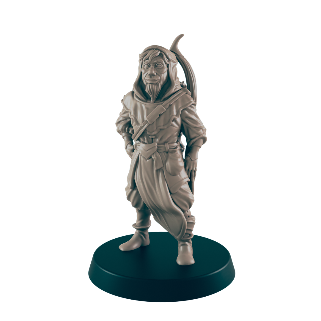 Human Ranger Mini | Male Adventurer Figure | DnD Wargaming Mini | RPG Character | 32mm Scale Model | for Dungeons and Dragons, Pathfinder, etc.