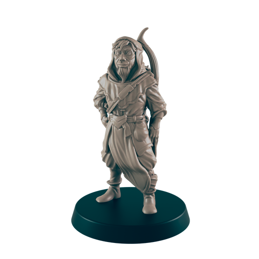 Human Ranger Mini | Male Adventurer Figure | DnD Wargaming Mini | RPG Character | 32mm Scale Model | for Dungeons and Dragons, Pathfinder, etc.