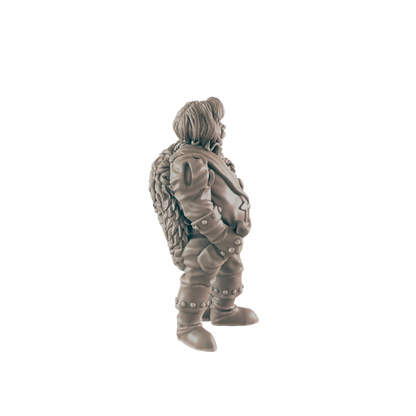 Human Mini | Grizzled Military Chief | Male Townsfolk NPC Figure | DnD Wargaming Mini | RPG Character | 32mm Scale Model | for Dungeons and Dragons, Pathfinder, etc.