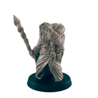 
              Human Mini | Travelling Wiseman | Male Townsfolk NPC Figure | DnD Wargaming Mini | RPG Character | 32mm Scale Model | for Dungeons and Dragons, Pathfinder, etc.
            