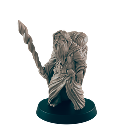 Human Mini | Travelling Wiseman | Male Townsfolk NPC Figure | DnD Wargaming Mini | RPG Character | 32mm Scale Model | for Dungeons and Dragons, Pathfinder, etc.