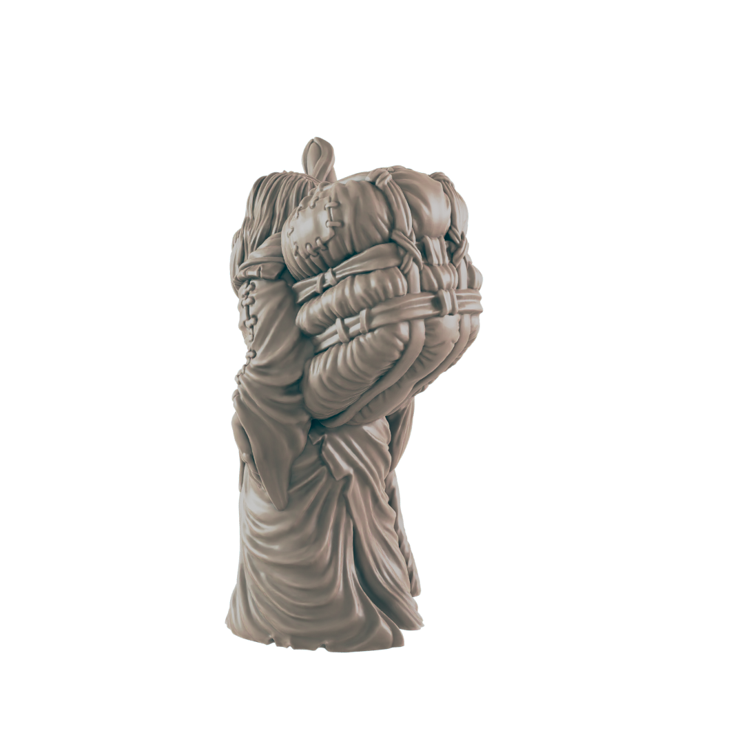 Human Mini | Travelling Wiseman | Male Townsfolk NPC Figure | DnD Wargaming Mini | RPG Character | 32mm Scale Model | for Dungeons and Dragons, Pathfinder, etc.