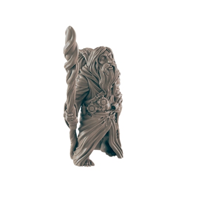 Human Mini | Travelling Wiseman | Male Townsfolk NPC Figure | DnD Wargaming Mini | RPG Character | 32mm Scale Model | for Dungeons and Dragons, Pathfinder, etc.