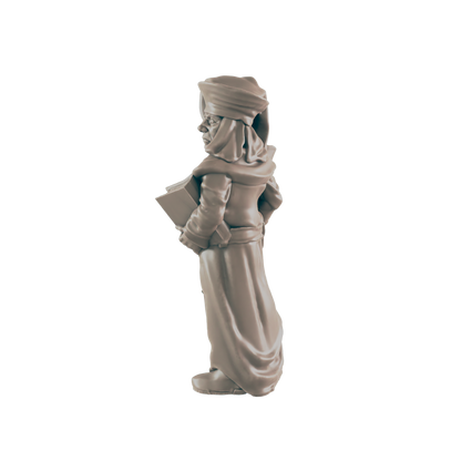 Human Mini | Professor Scholar | Male Townsfolk NPC Figure | DnD Wargaming Mini | RPG Character | 32mm Scale Model | for Dungeons and Dragons, Pathfinder, etc.