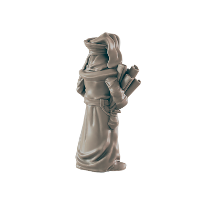 Human Mini | Professor Scholar | Male Townsfolk NPC Figure | DnD Wargaming Mini | RPG Character | 32mm Scale Model | for Dungeons and Dragons, Pathfinder, etc.