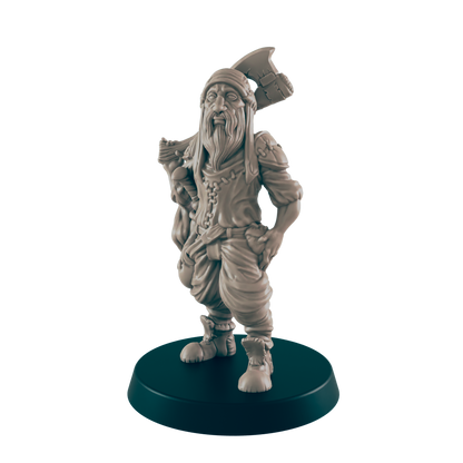 Human Woodsman Mini | Lumberjack w/ Axe | Dungeons and Dragons NPC Figure | Pathfinder DnD Wargaming RPG Character | 32mm Scale Model
