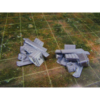 
              2pc Junk Street Rubble E Scatter Terrain Scenery Wasteland Apocalypse Dystopian Mini Miniature Model 28mm/32mm Scale Wargaming
            