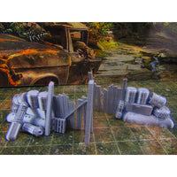 
              2pc Junk Wall Settlement Barricade G Scatter Terrain Scenery Wasteland Apocalypse Dystopian Mini Miniature Model 28mm/32mm Scale Wargaming
            