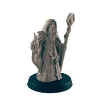 
              Retired Sorcerer Mini | Elderly Old Wizard | Dungeons and Dragons NPC Figure | Pathfinder DnD Wargaming RPG Character | 32mm Scale Model
            