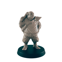 
              Orc Mini | Bouncer Security Guard | Male Monster Townsfolk NPC Figure | DnD Wargaming Mini | RPG Character | 32mm Scale Model | for Dungeons and Dragons, Pathfinder, etc.
            