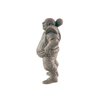 Orc Mini | Bouncer Security Guard | Male Monster Townsfolk NPC Figure | DnD Wargaming Mini | RPG Character | 32mm Scale Model | for Dungeons and Dragons, Pathfinder, etc.