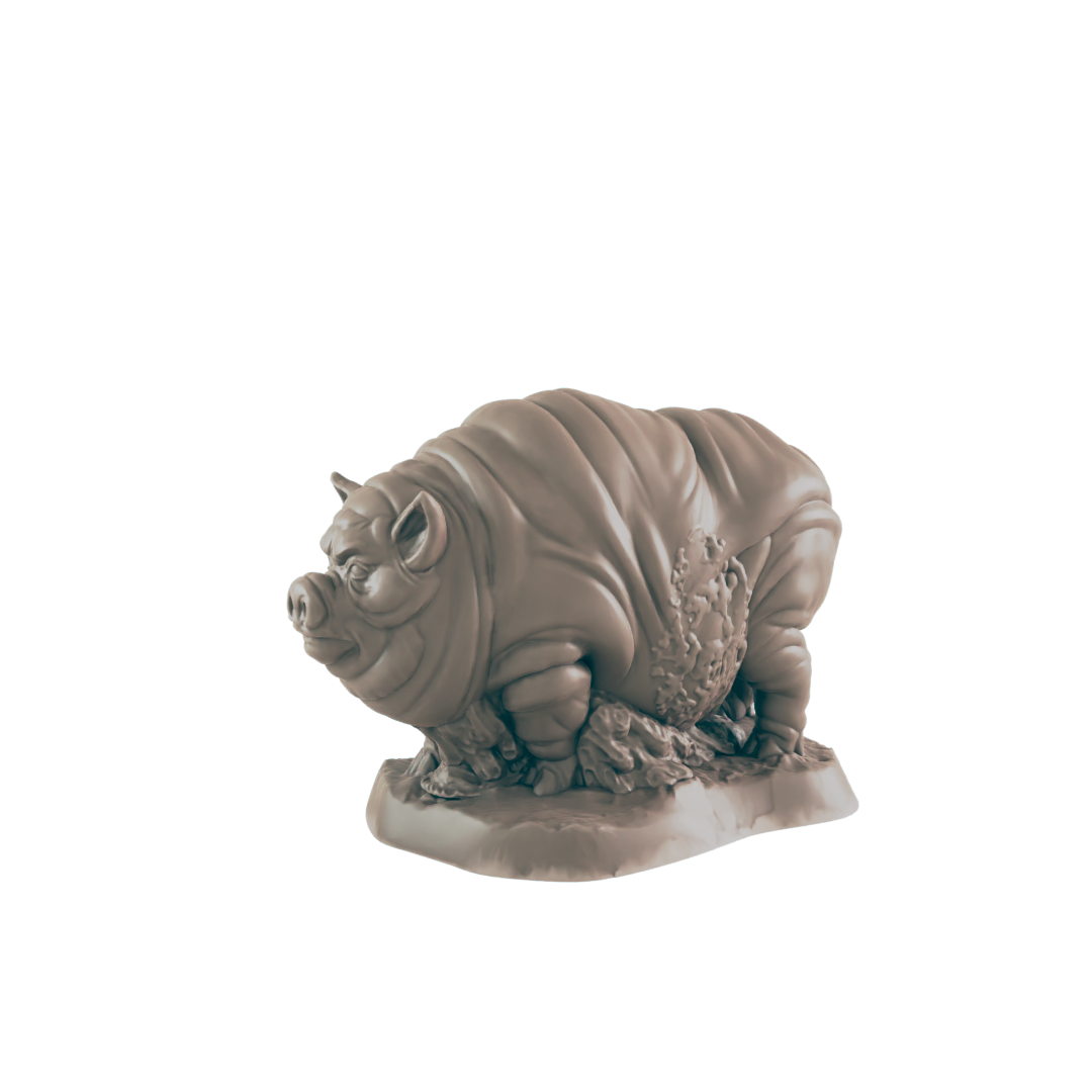 Pig Minis | Hog Farm Animals | Dungeons and Dragons NPC Figure | Pathfinder DnD Wargaming RPG Character | 32mm Scale Model
