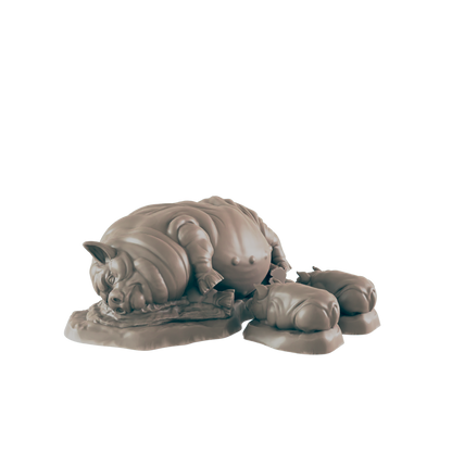 Pig Minis | Hog Farm Animals | Dungeons and Dragons NPC Figure | Pathfinder DnD Wargaming RPG Character | 32mm Scale Model