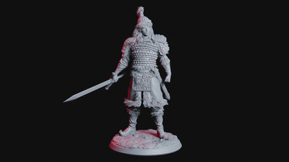 Highland Elf Fighter Mini Miniature Figure Model RPG Fantasy Games Dungeons & Dragons Tabletop Gaming