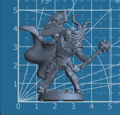 Brent of Goobertown | Adventurer Hero Player Character | Mini Miniature Figure Scale Model | Dungeons & Dragons and other RPG Tabletop Games