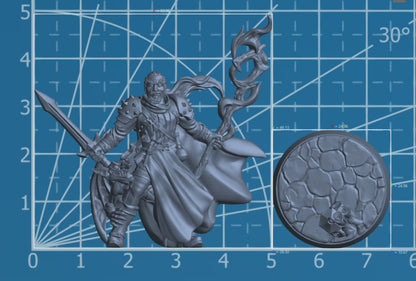 Wapellious Spellbrush | Adventurer Hero Player Character | Mini Miniature Figure Scale Model | Dungeons & Dragons and other RPG Tabletop Games