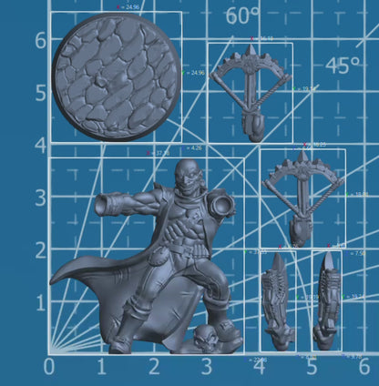 Korg 2 Headed Dragon | Adventurer Hero Player Character | Mini Miniature Figure Scale Model | Dungeons & Dragons and other RPG Tabletop Games